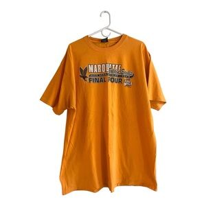 Vintage Marquette Golden Eagles Shirt Mens XXL Yellow NCAA Final Four 2003